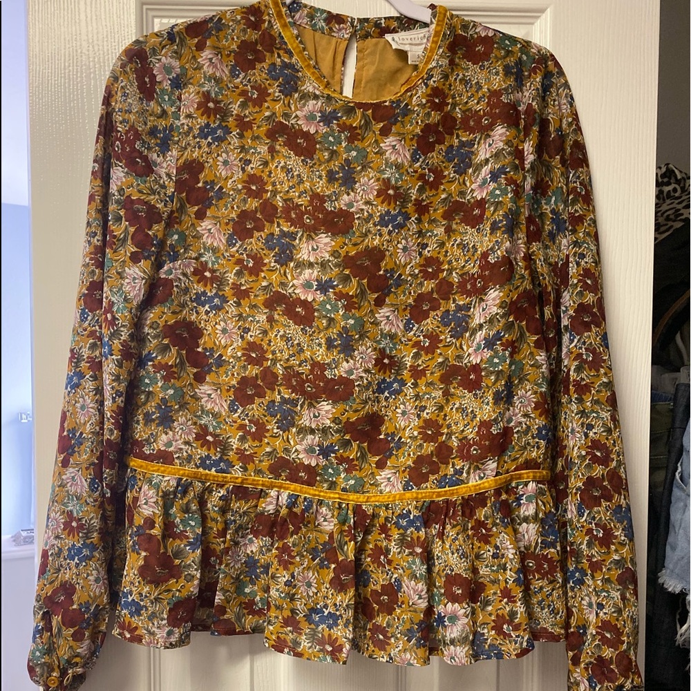Floral peplum top